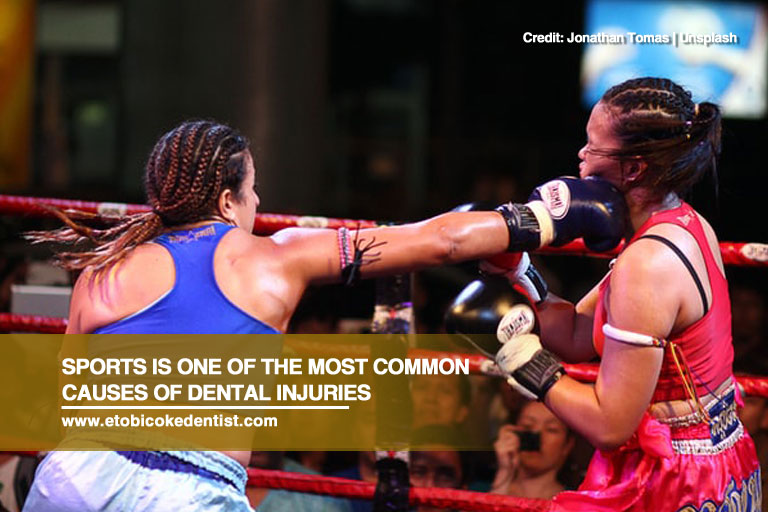Sports is one of the most common causes of dental injuries